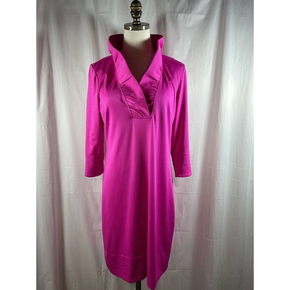 Gretchen Scott Dresses & Skirts - Gretchen Scott pink dress size S mid length 3/4 sleeves